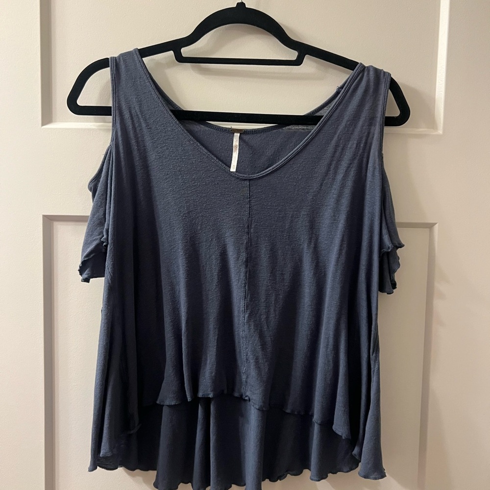 Free People Blue Tank Top
